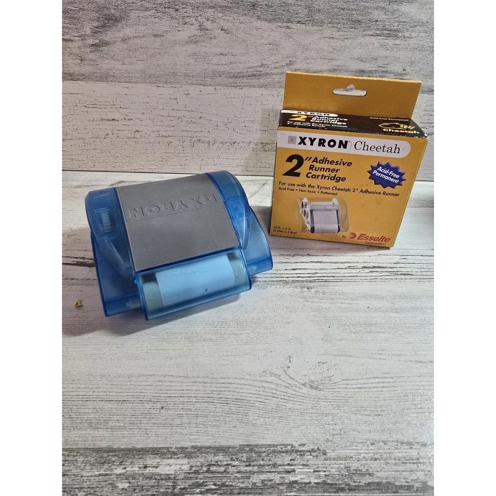 Xyron Cheetah Adhesive Runner And Extra Permanent 2